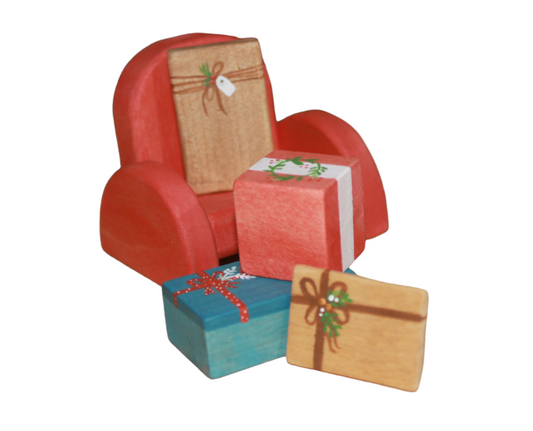 Set of gifts with mini sofa