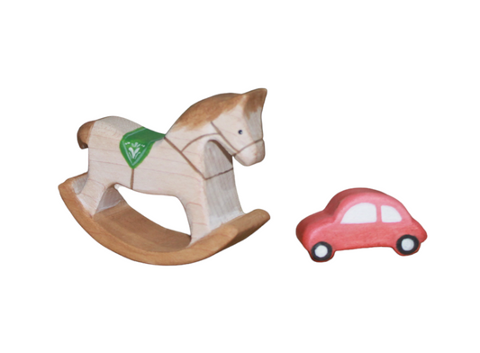 Mini Rocking horse and toy car